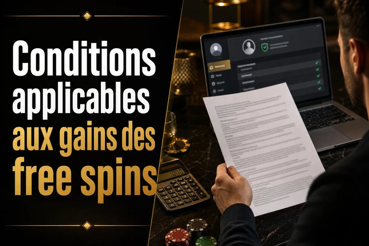 Conditions applicables aux gains des free spins