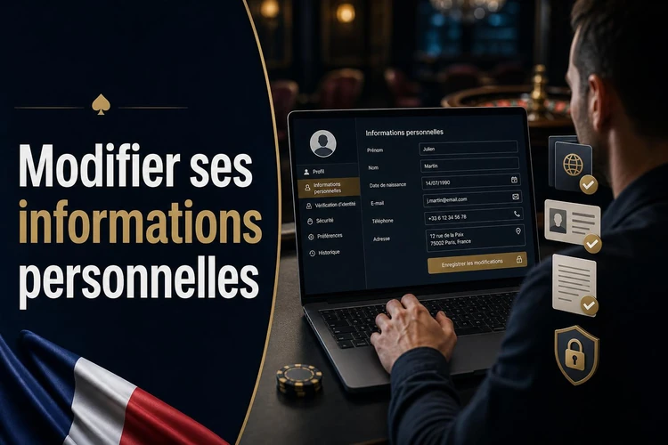 Modifier ses informations personnelles